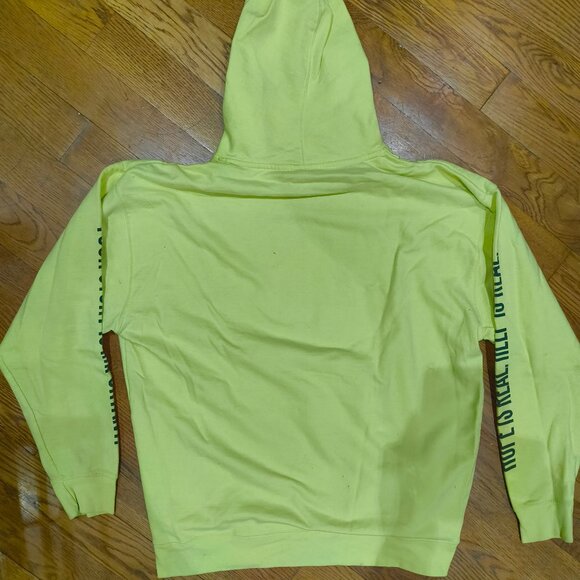 TWLOHA- neon yellow hoodie- Hope is Real. Help Is Real, Your Story is Important - Picture 7 of 9